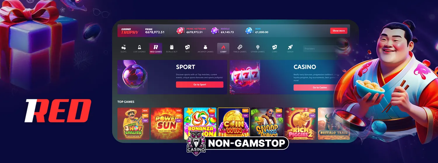 1Red Casino Mini Review (Not on GamStop)